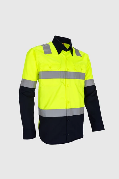roughtek-camisa-aussie-caballero-amarillomarino-2 detalle 1