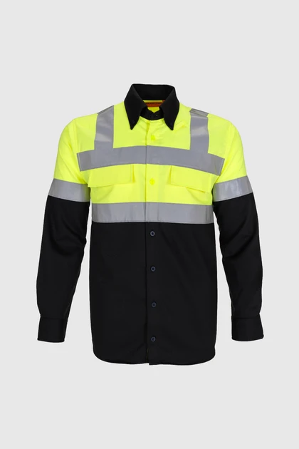 roughtek-camisa-natron-caballero-amarillomarino-1 detalle 1