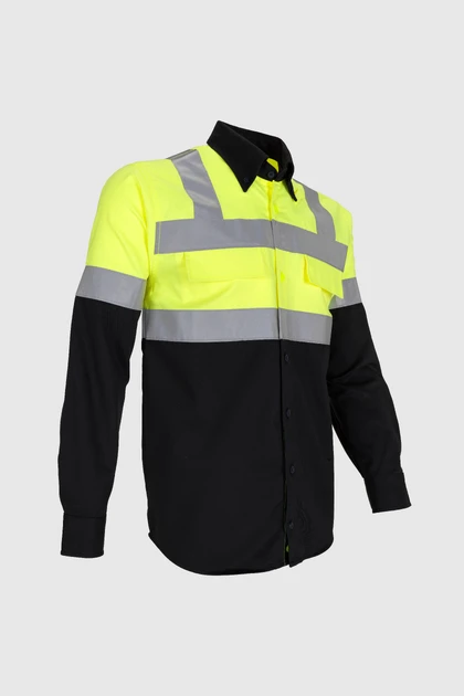 roughtek-camisa-natron-caballero-amarillomarino-2 detalle 2
