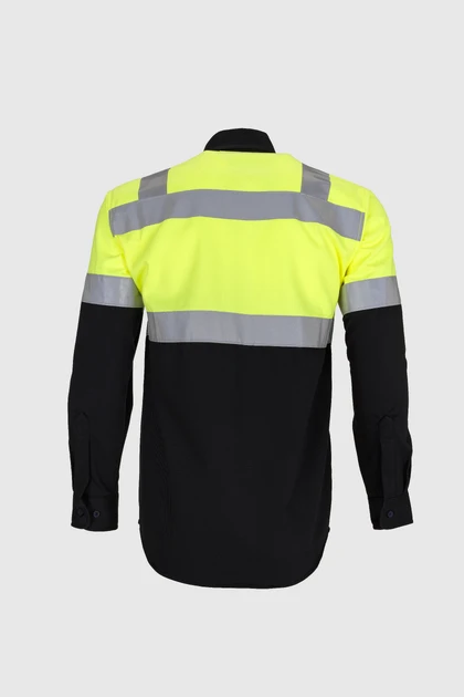 roughtek-camisa-natron-caballero-amarillomarino-3 detalle 3