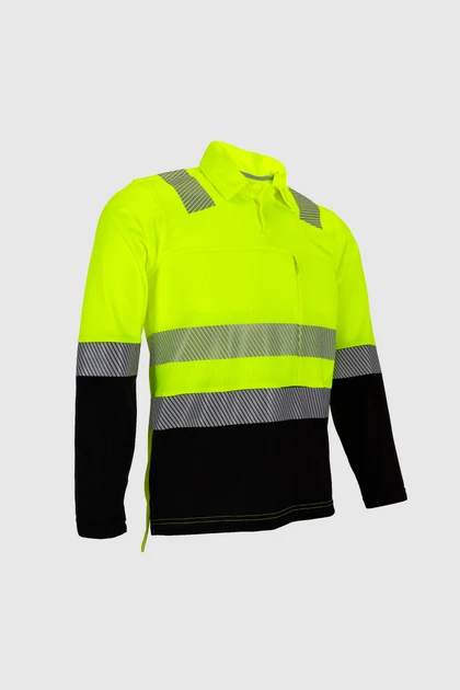 roughtek-polo-nova200-caballero-amarillomarino-2 detalle 3