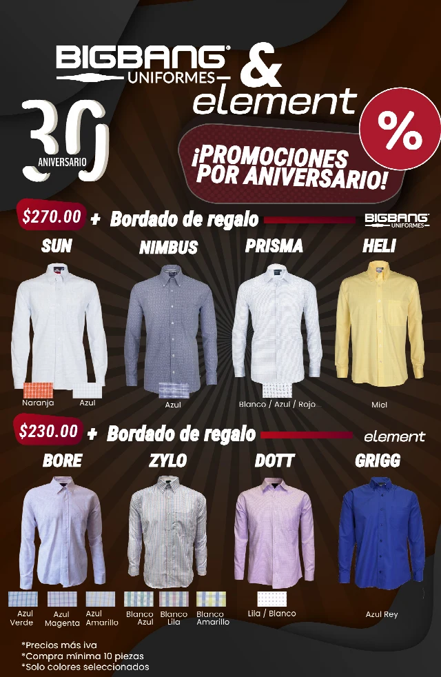 Promociones de camisas